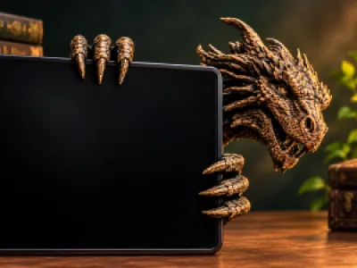 Monitor için Ejderha Figürü - Dragon On Monitor  3D Model