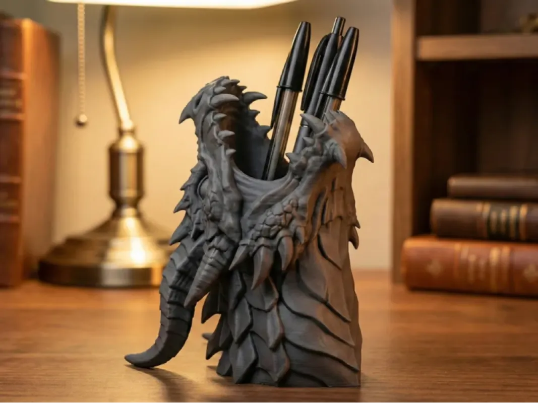 Dragon Head Pen Holder - Ejderha Kalemlik 3D Model