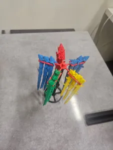Çin Ejderhası Sergileme Stant Seti + 15 Adet Karışık Renkli 20 cm Hareketli Ejderha Figürü