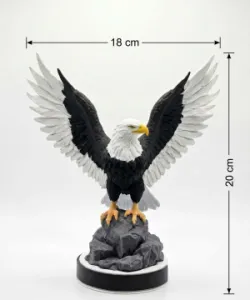 Şanlı Kara Kartal 3D Dekoratif Figürü – Beşiktaş Ruhunu Alanlarınıza Taşıyın!